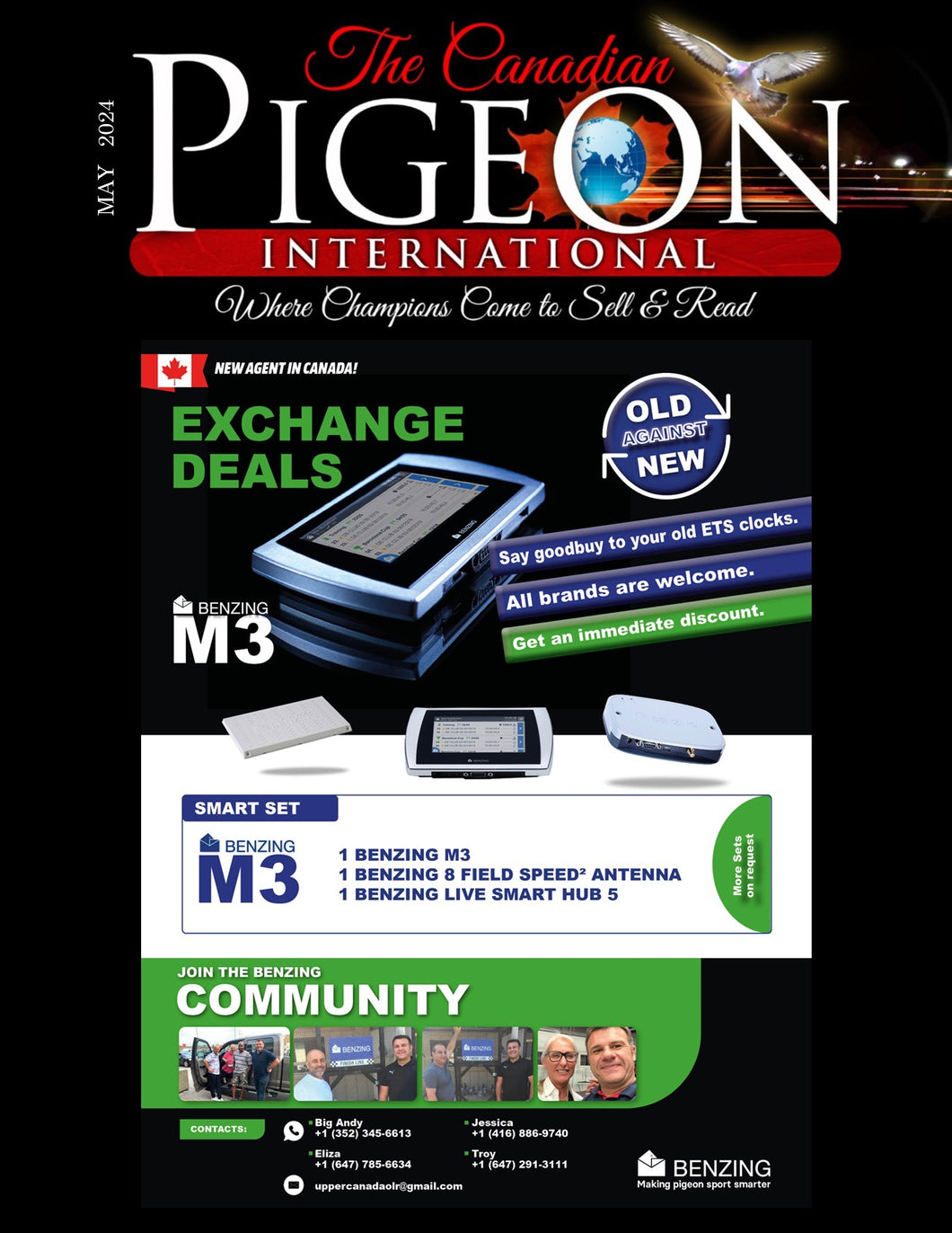12 Month Subscription - the Canadian Pigeon International magazine